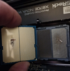 En olycklig Reddit-användare fick sin Ryzen 7 9800X3D att brinna upp (bildkälla: Reddit)