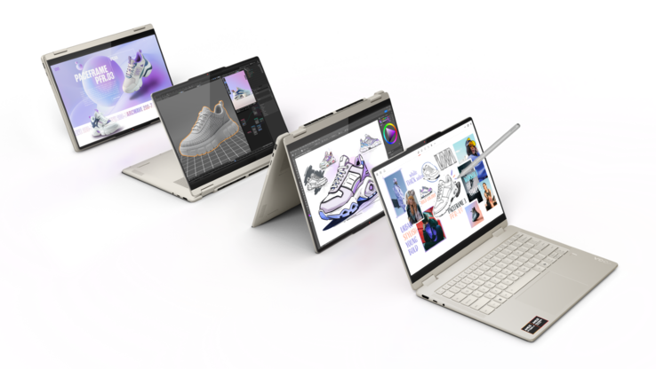 Den konvertibla bärbara datorn Lenovo Yoga 2-i-1 (14" 10) stöder 10-punkts multitouch-funktionalitet (Bildkälla: Lenovo)