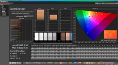 ColorChecker före kalibrering (HDR på)